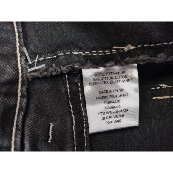 Love Fire Black High Waisted Denim Long Skirt with Pockets, Size 1, NWT - Picture 4 of 8